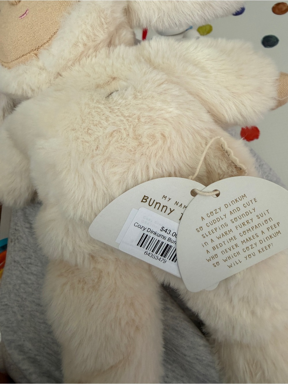 NWT Cozy Dinkums bunny doll - Picture 2 of 3